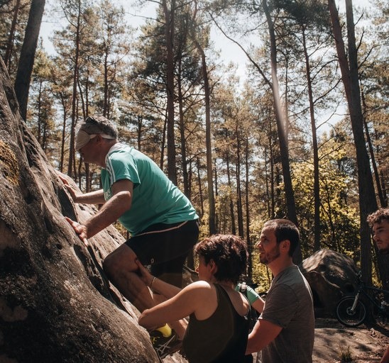Escalade sur blocs