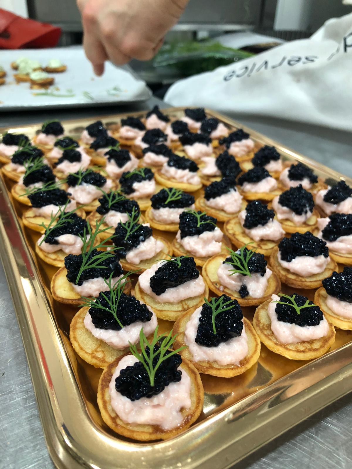 Canapés raffinés pour une réception